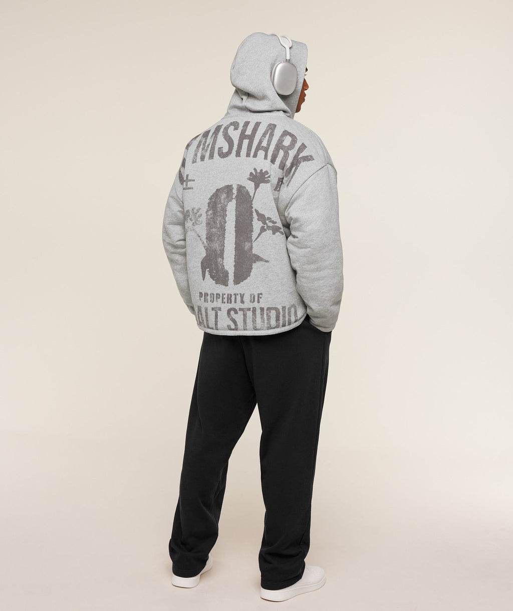 Gymshark x Saalt Studios Jacket - GS Utility Green/GUILLE Core Grey Marl — imagem 12