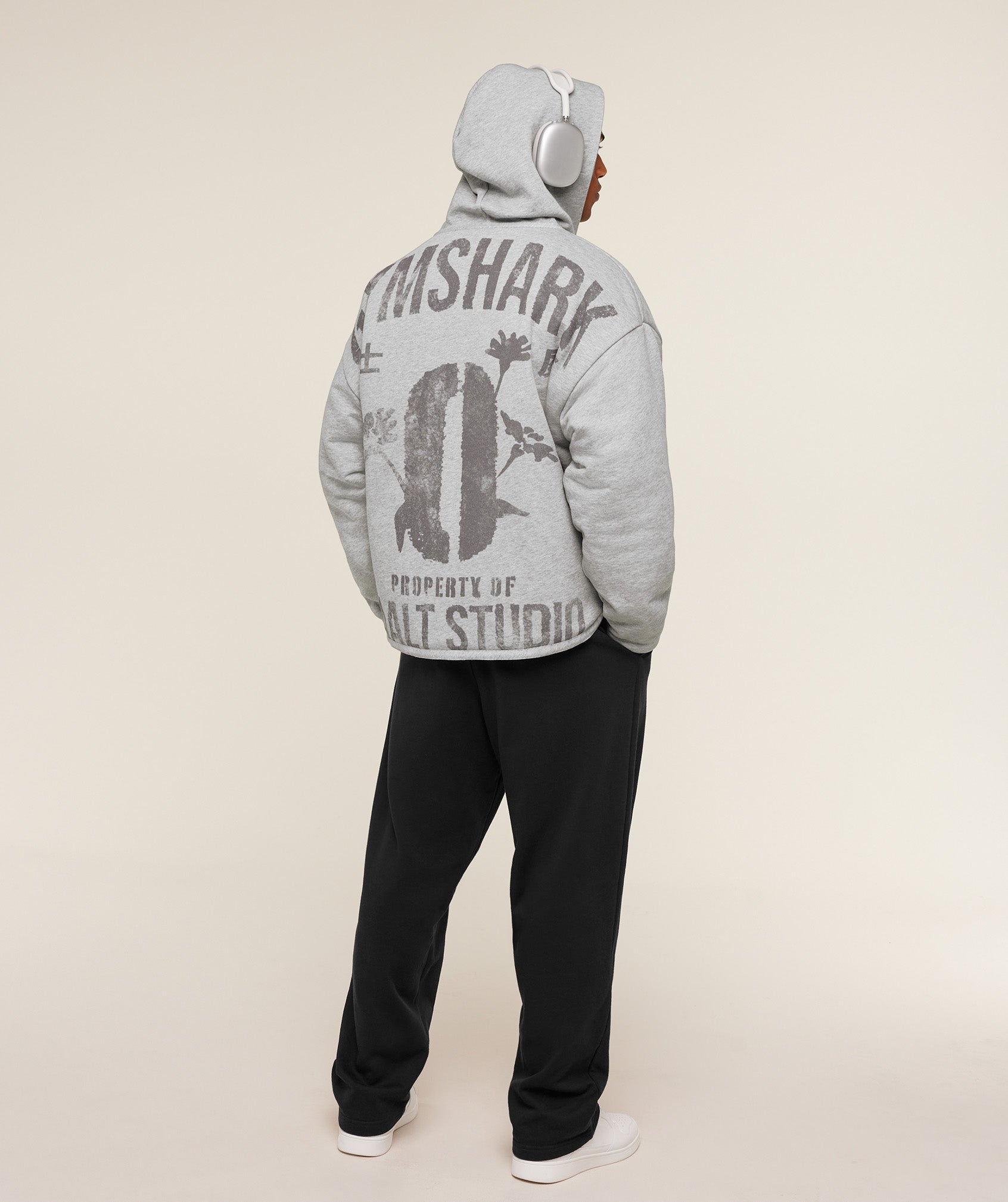 Gymshark x Saalt Studios Jacket - GS Utility Green/GUILLE Core Grey Marl — imagem 12