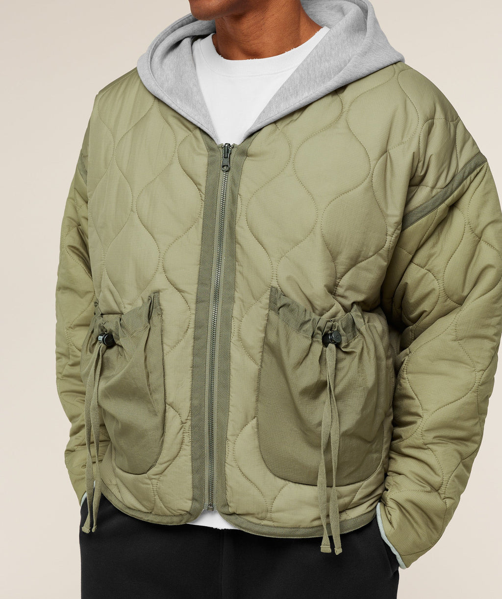 Gymshark x Saalt Studios Jacket - GS Utility Green/GUILLE Core Grey Marl — imagem 6