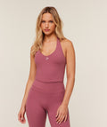 Halter Neck Cami with Shelf - Reset Pink — imagem 1