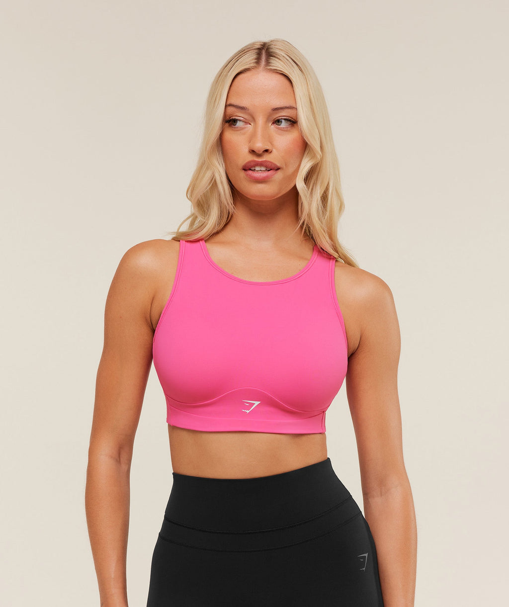 Mesh Back Sports Bra - Energy Pink — imagem 1