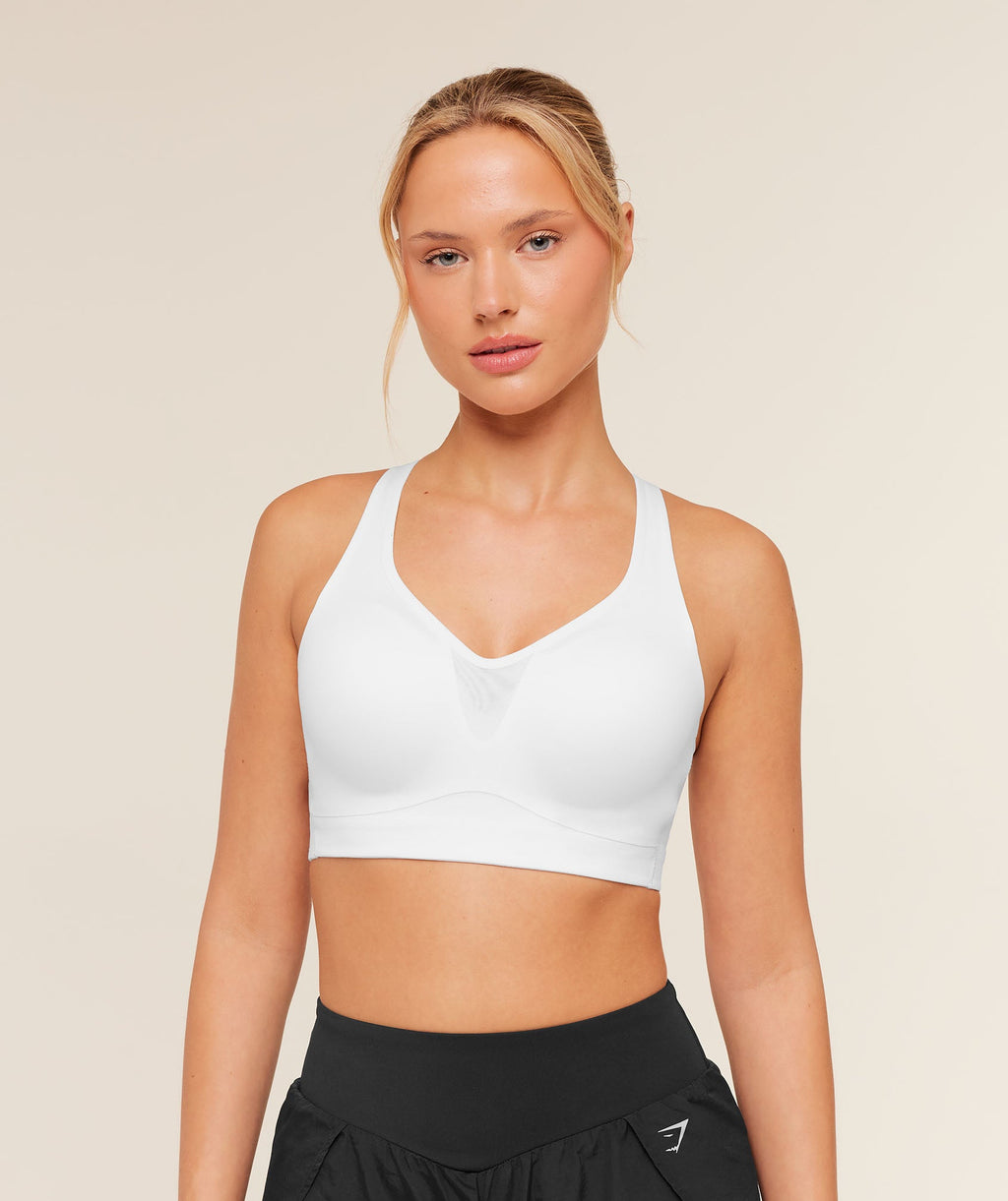 High Support V-Neck Sports Bra - GS White — imagem 1