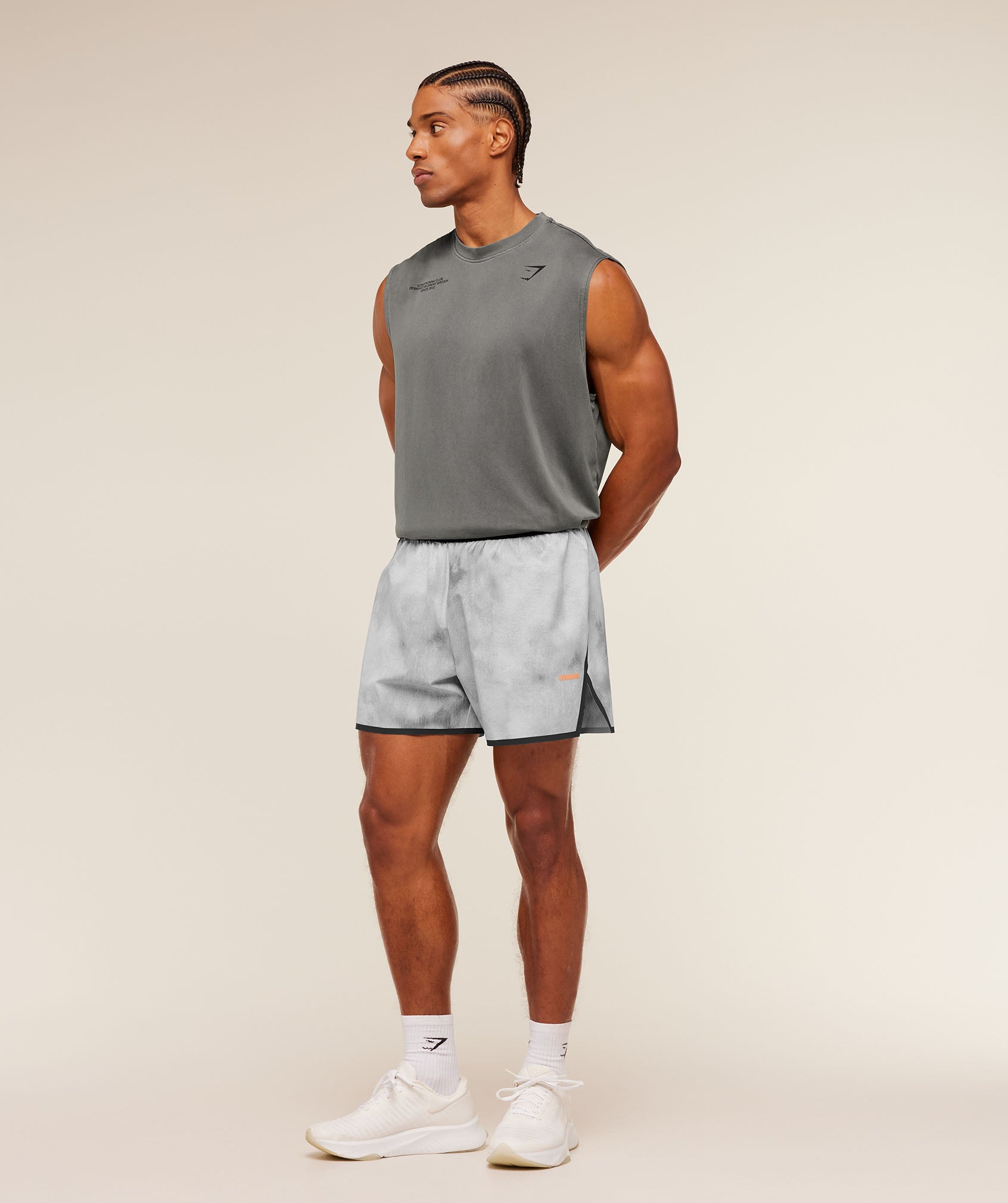Hybrid 5" Performance Shorts - Smokey Grey — imagem 5
