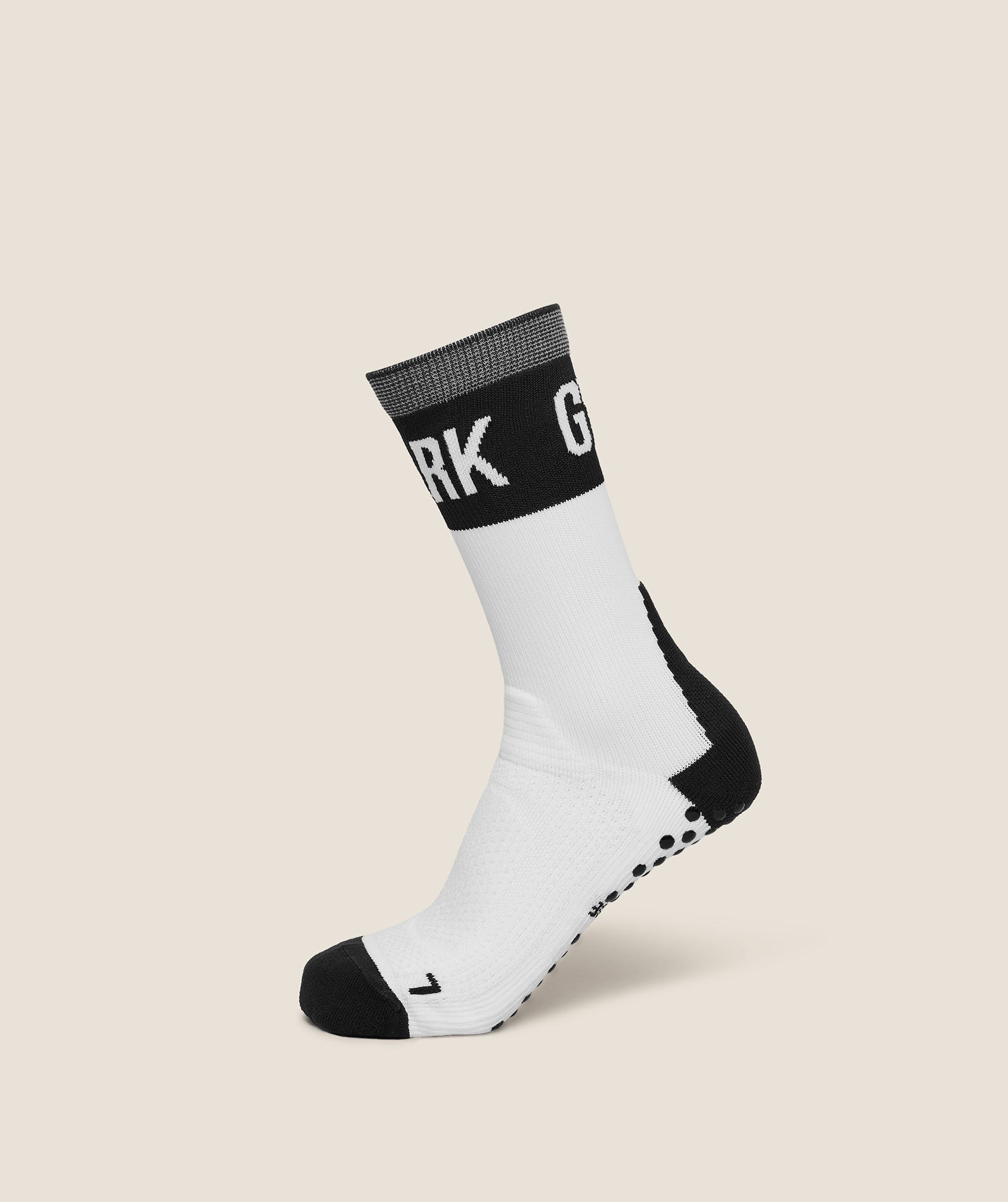 Hybrid Training Grip Socks Single - White/Black — imagem 1