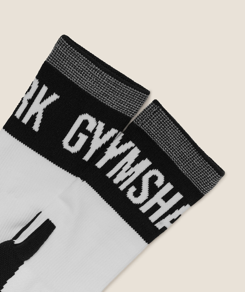 Hybrid Training Grip Socks Single - White/Black — imagem 3