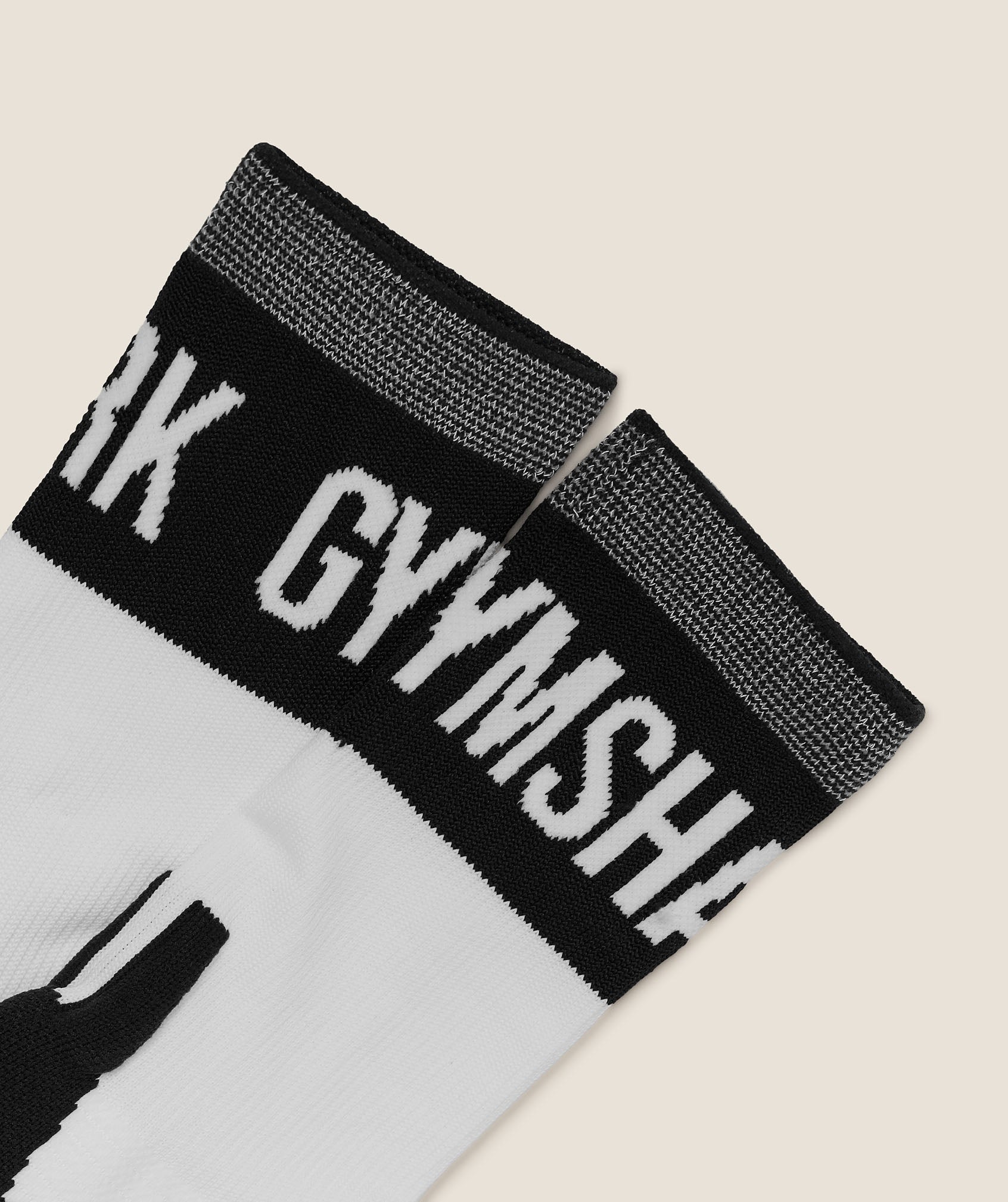 Hybrid Training Grip Socks Single - White/Black — imagem 3