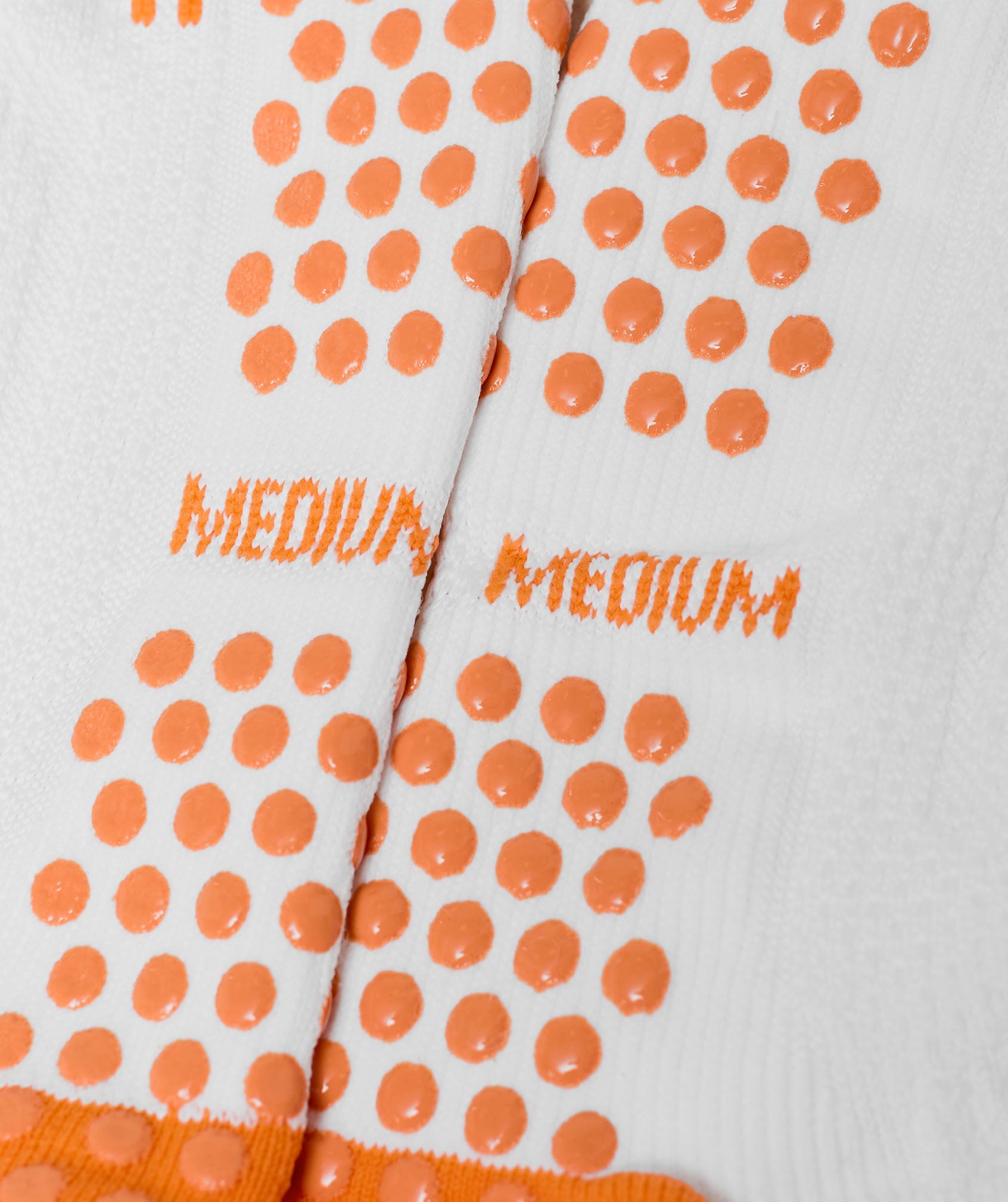 Hybrid Training Grip Socks Single - White/Dayglow Peach — imagem 4