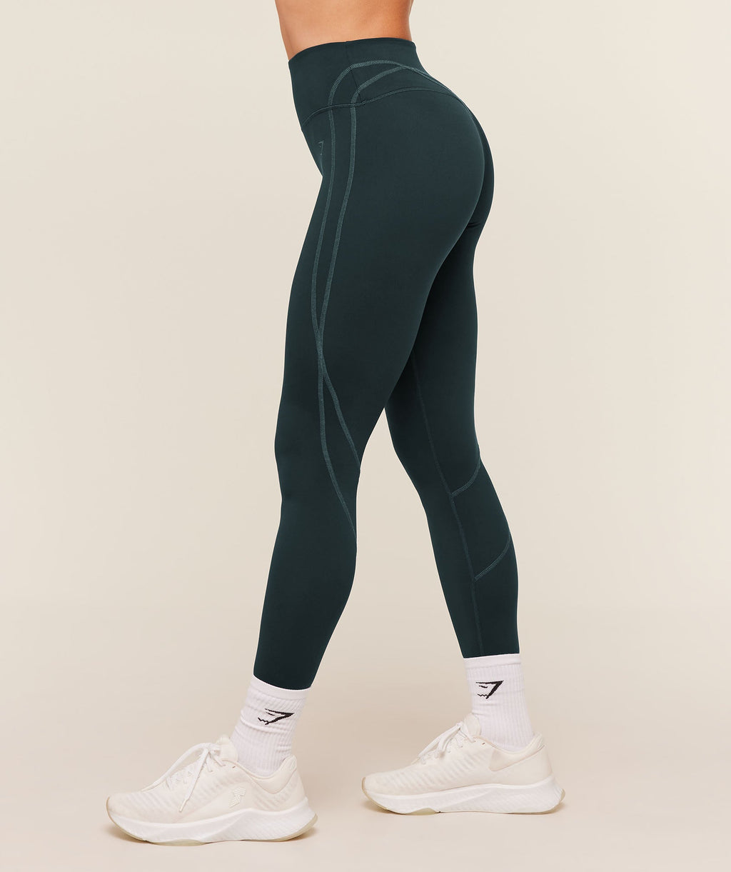 Volt Leggings - Deep Petrol Blue/Stealth Blue — imagem 3