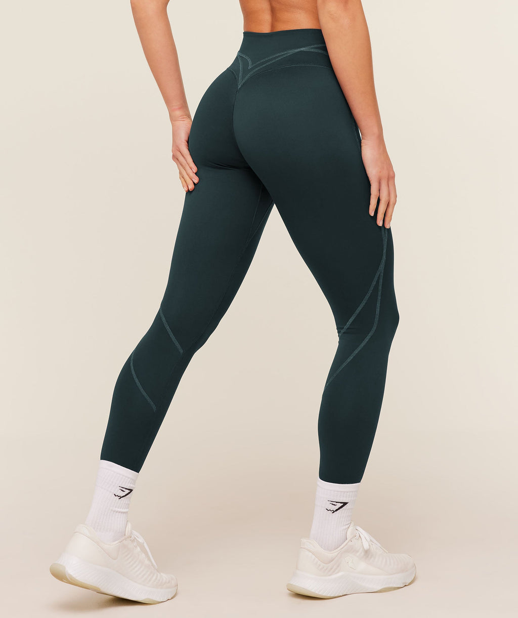 Volt Leggings - Deep Petrol Blue/Stealth Blue — imagem 2