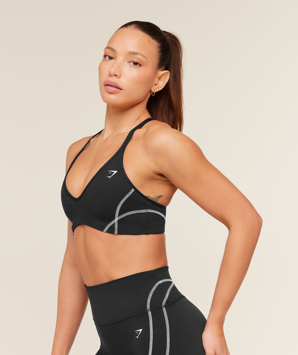 Volt Light Support Sports Bra - Black/White — imagem 3
