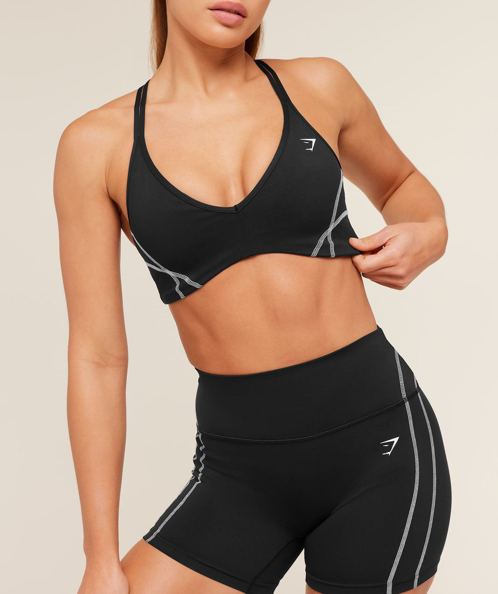 Volt Light Support Sports Bra - Black/White — imagem 5