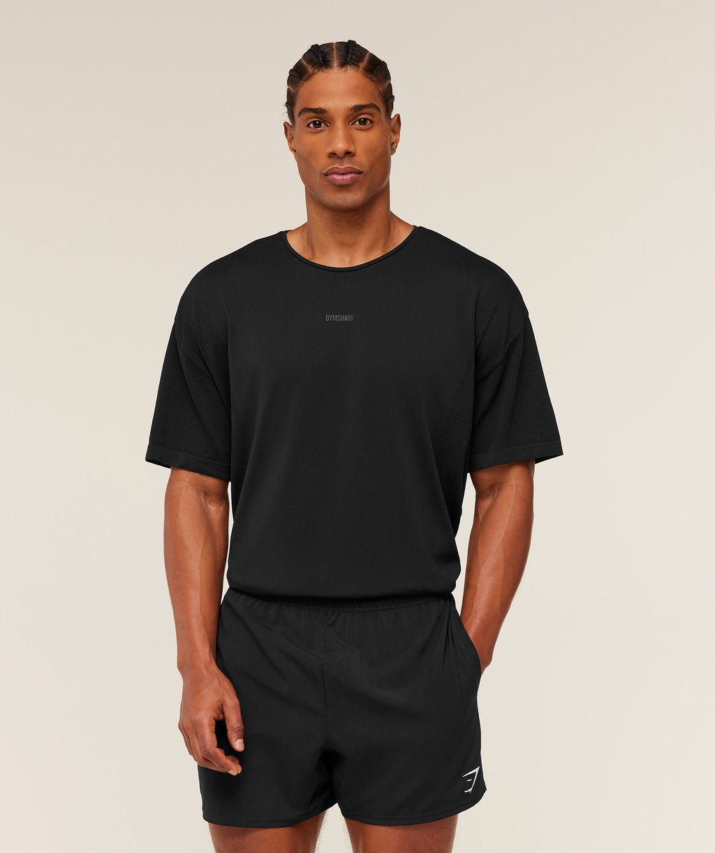 Distance Seamless T-Shirt - Black — imagem 1