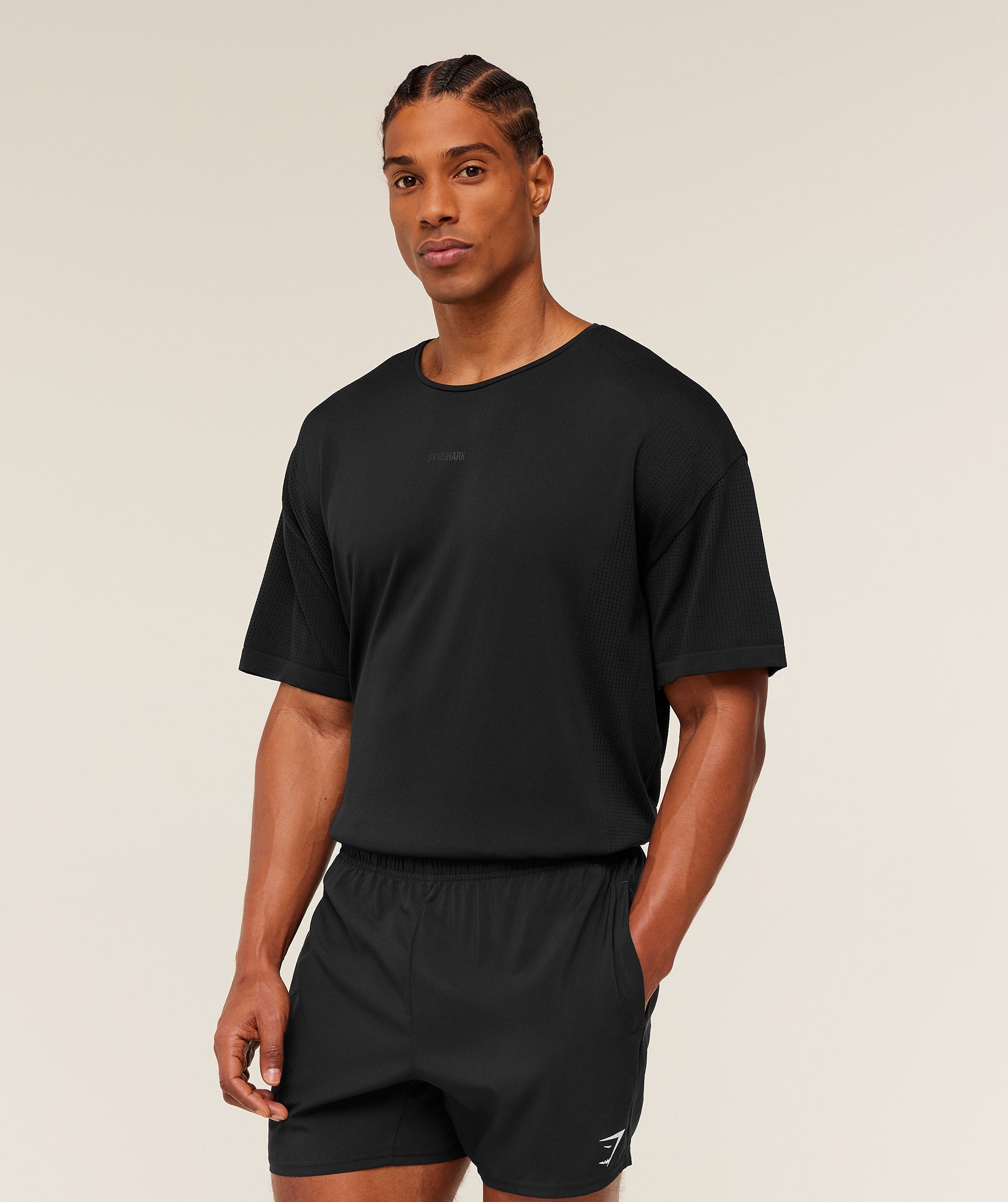 Distance Seamless T-Shirt - Black — imagem 3