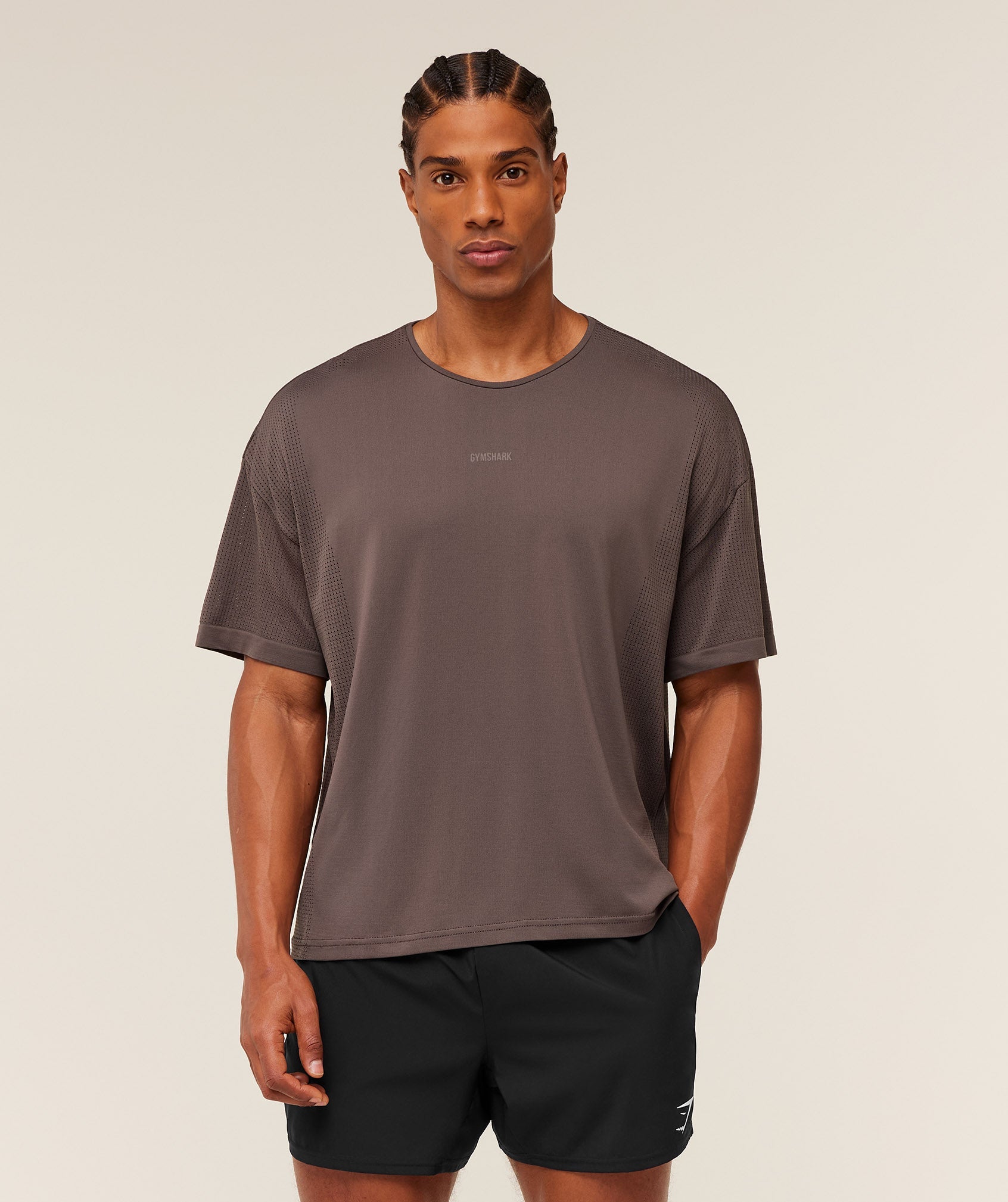 Distance Seamless T-Shirt - Cool Brown /  Cool Brown — imagem 4