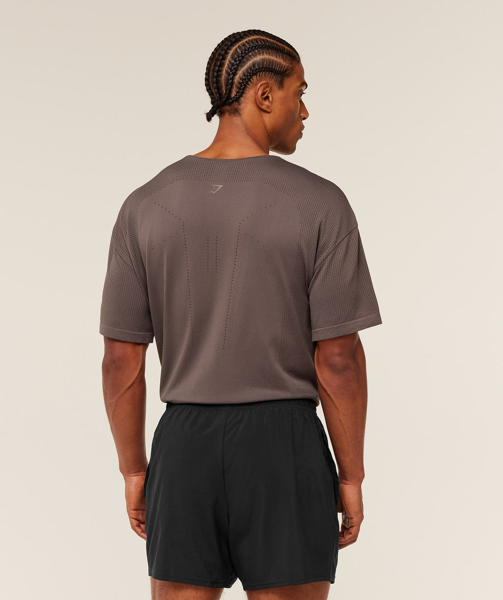 Distance Seamless T-Shirt - Cool Brown /  Cool Brown — imagem 2