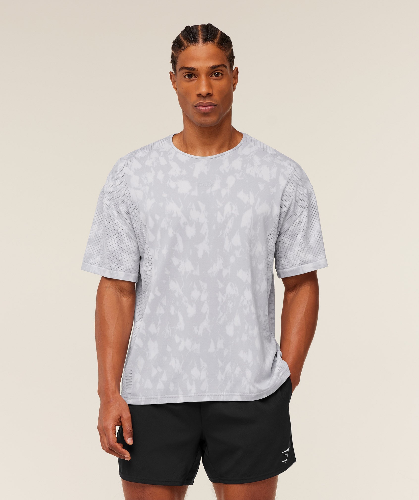 Distance Seamless T-Shirt - Light Grey /  Light Grey / ACID WASH — imagem 1