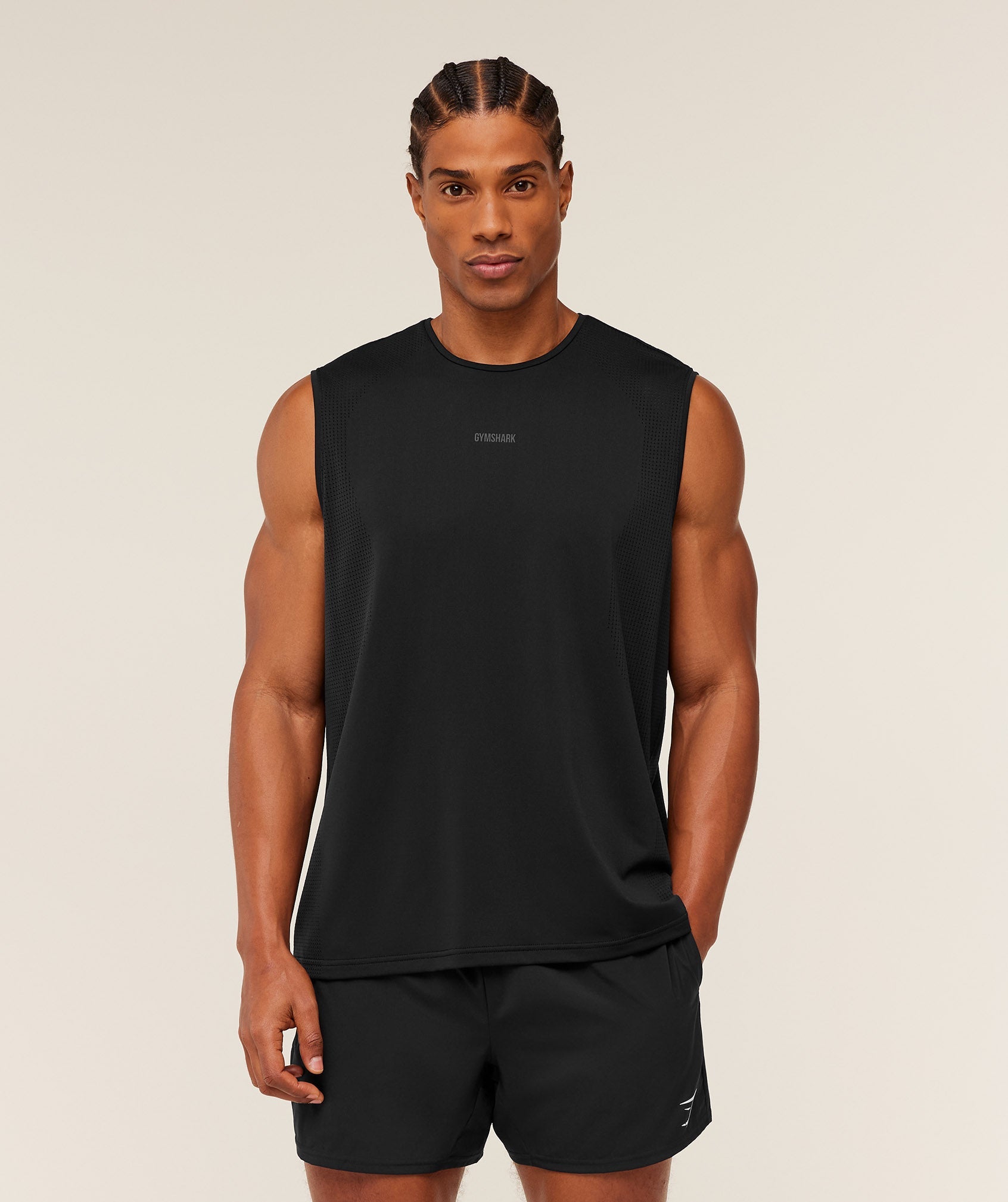 Distance Seamless Tank - Black — imagem 1