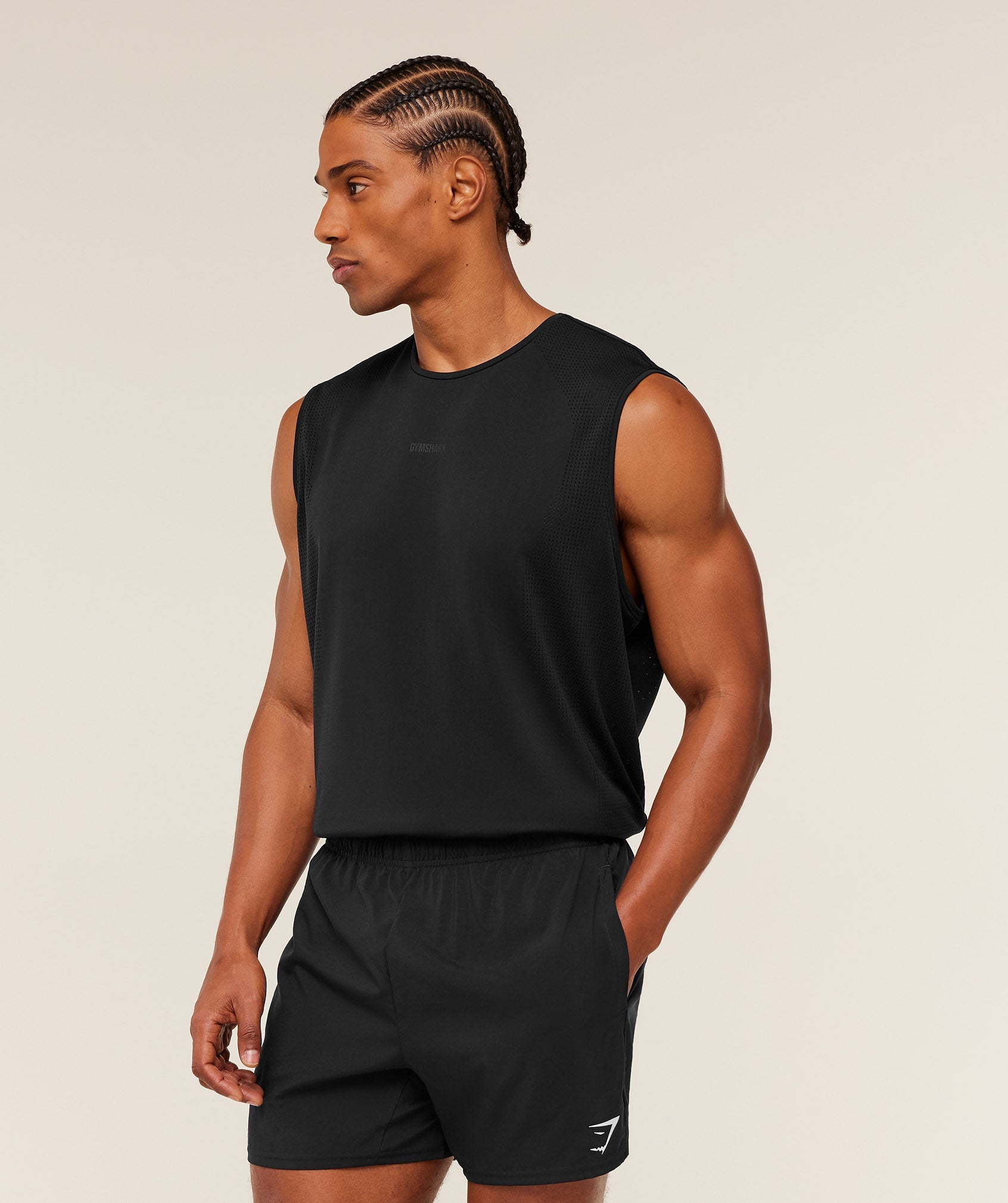 Distance Seamless Tank - Black — imagem 3