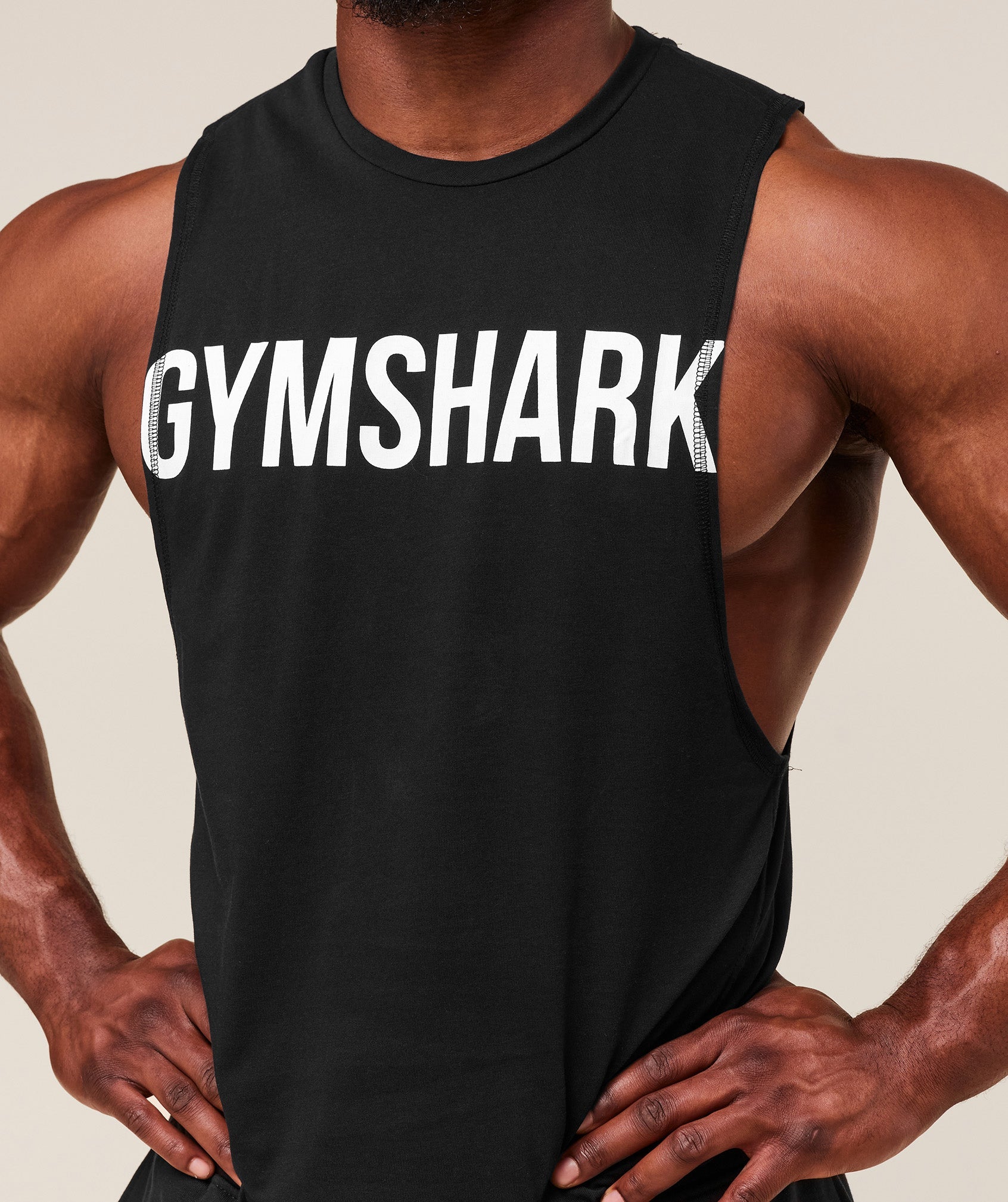 Regata Gymshark Cut-Off Cava Larga Masculina