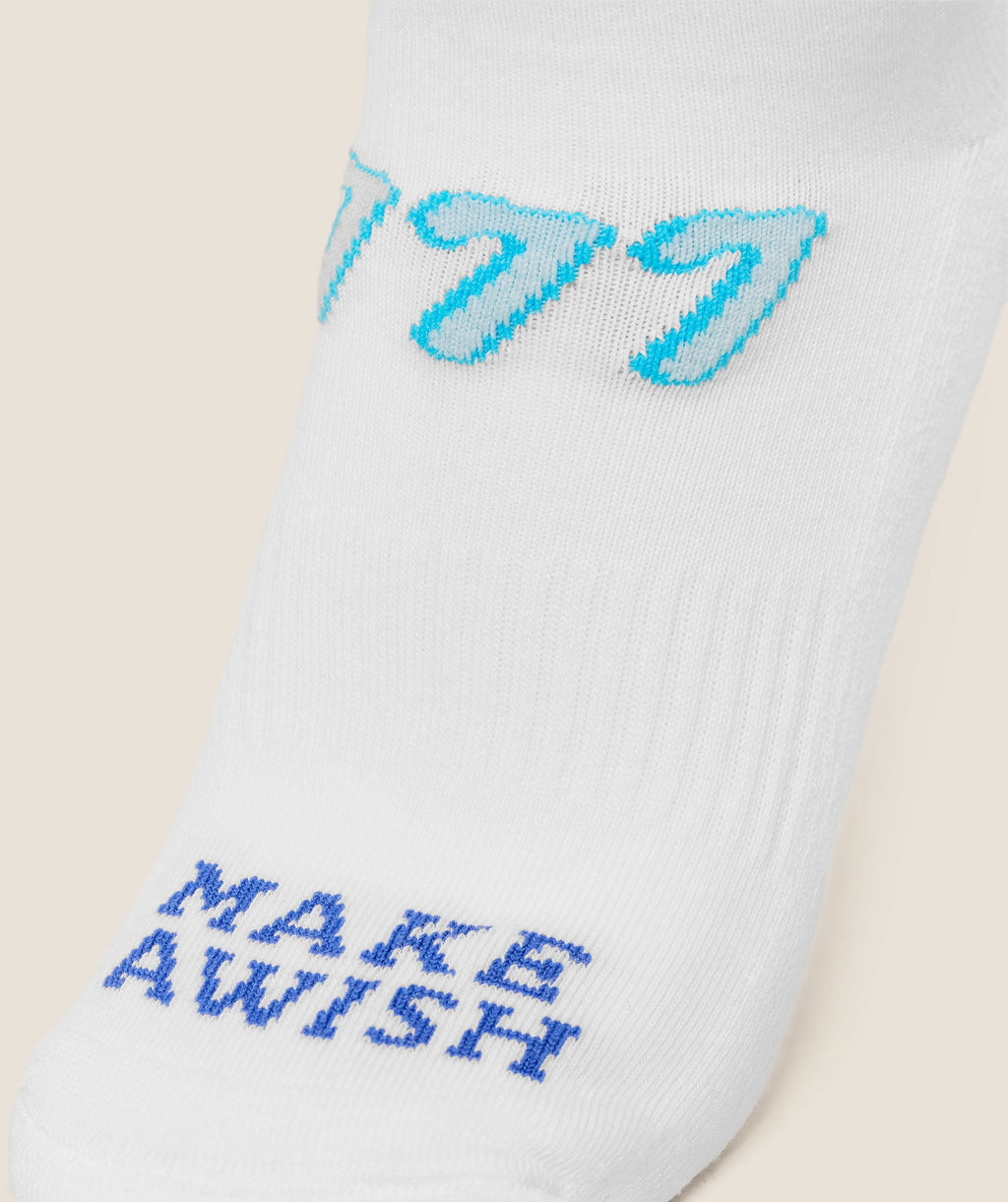 Lucky Graphic Crew Socks 3pk - White — imagem 5