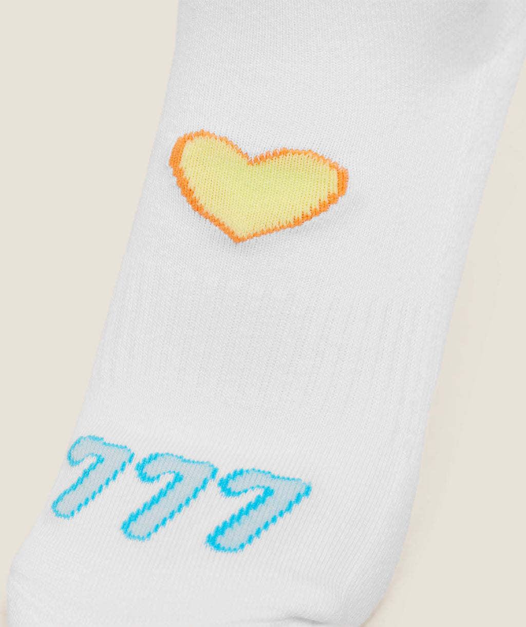 Lucky Graphic Crew Socks 3pk - White — imagem 6