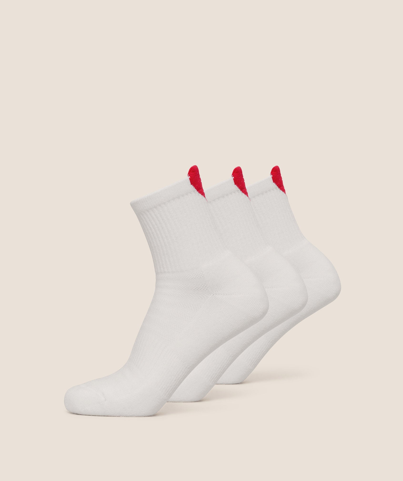 Heart Graphic Midi Socks 3pk - GS White — imagem 1