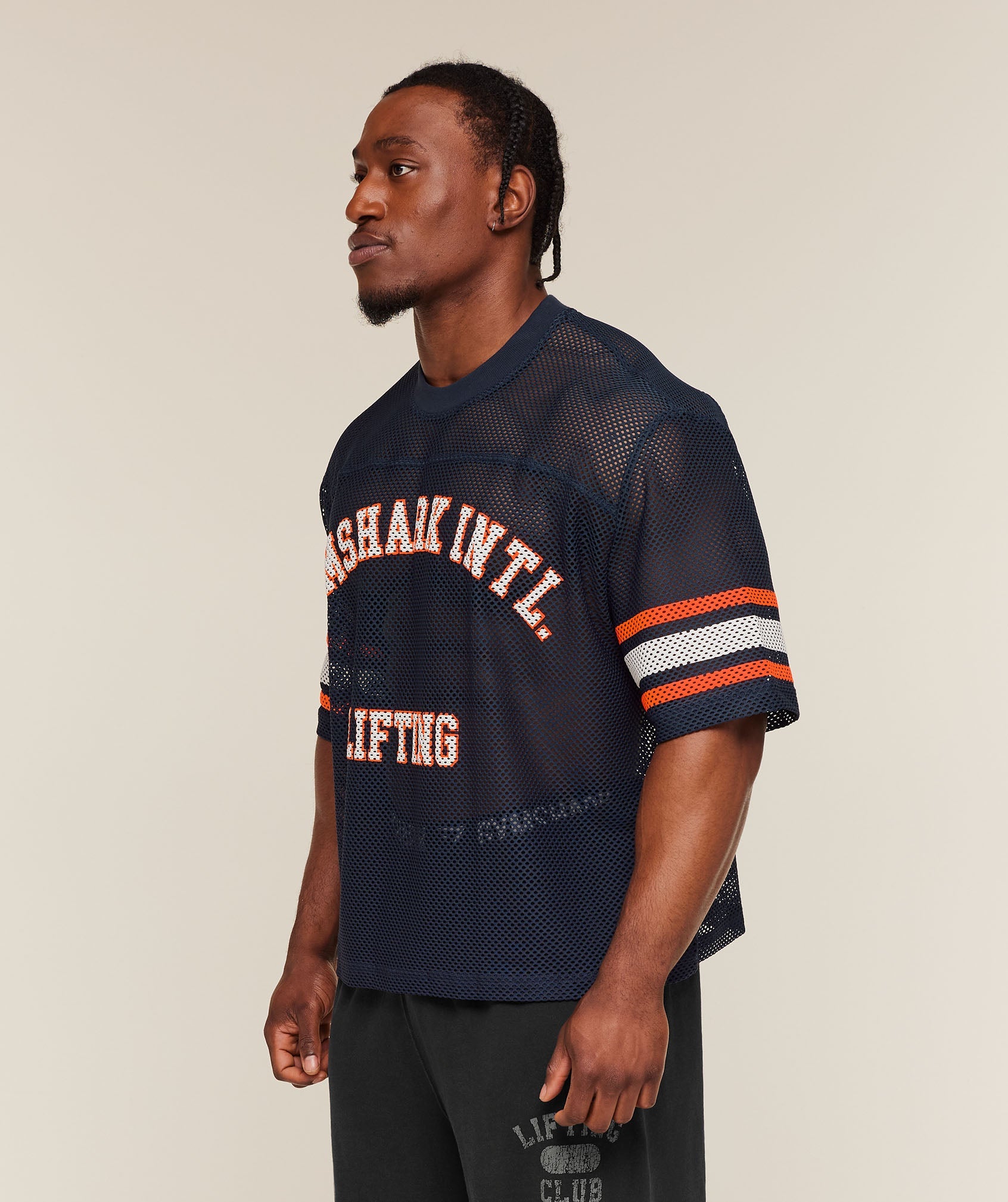 Collective Mesh Contrast Jersey - Heavy Blue — imagem 5