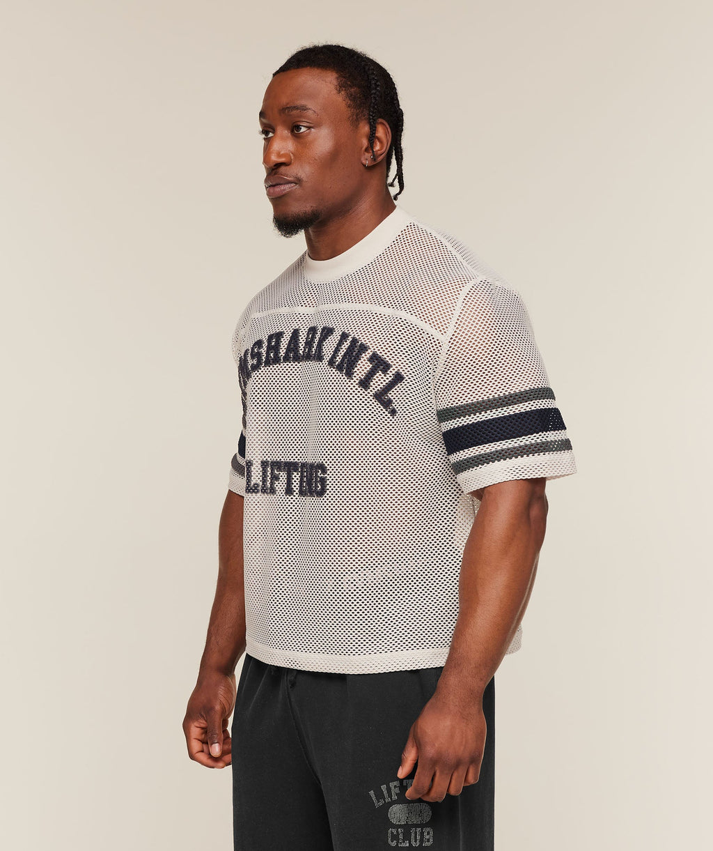 Collective Mesh Contrast Jersey - Tinted White — imagem 4