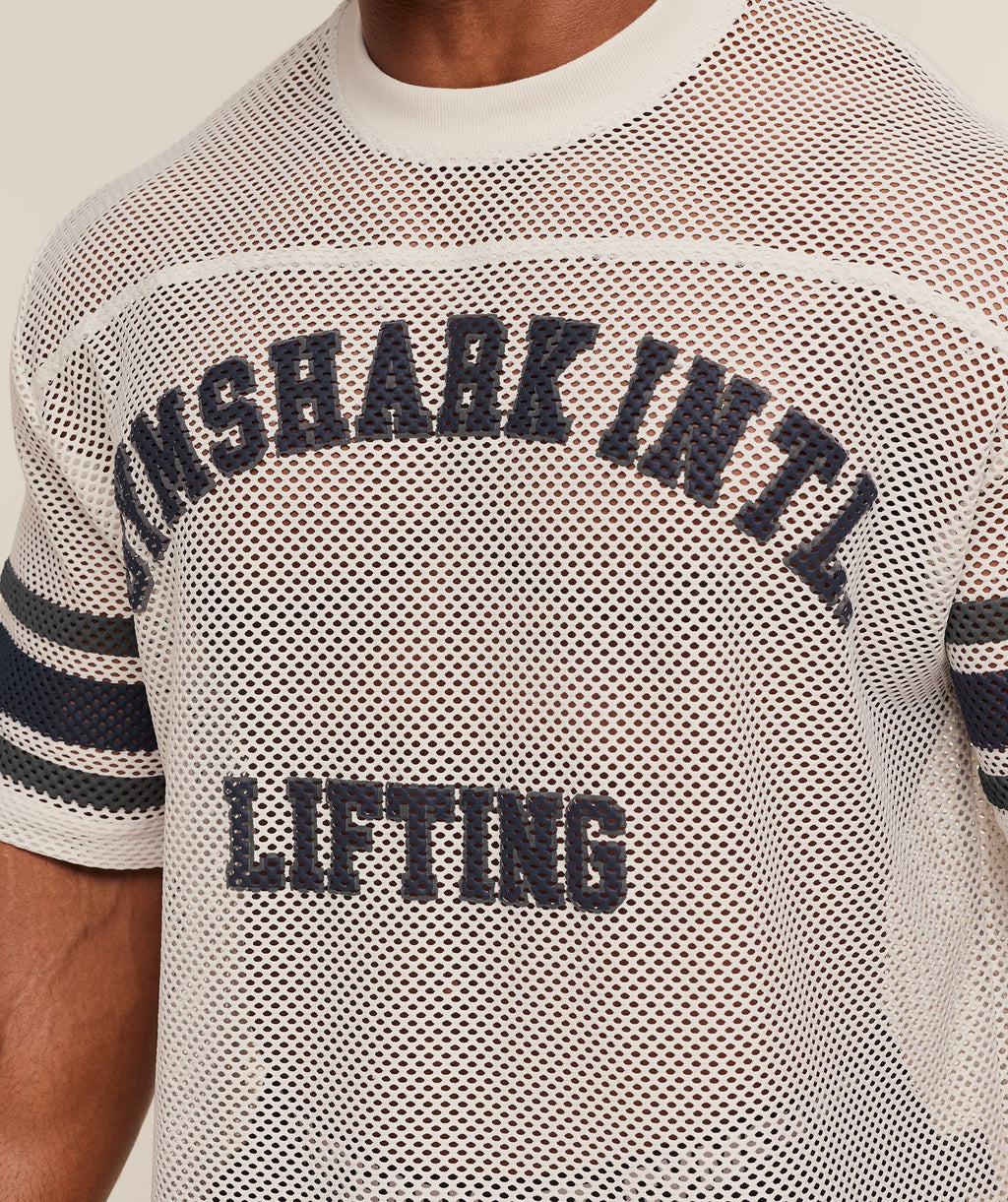 Collective Mesh Contrast Jersey - Tinted White — imagem 5