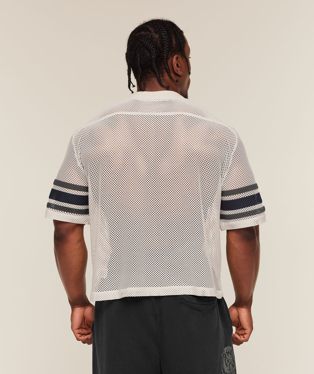 Collective Mesh Contrast Jersey - Tinted White — imagem 2