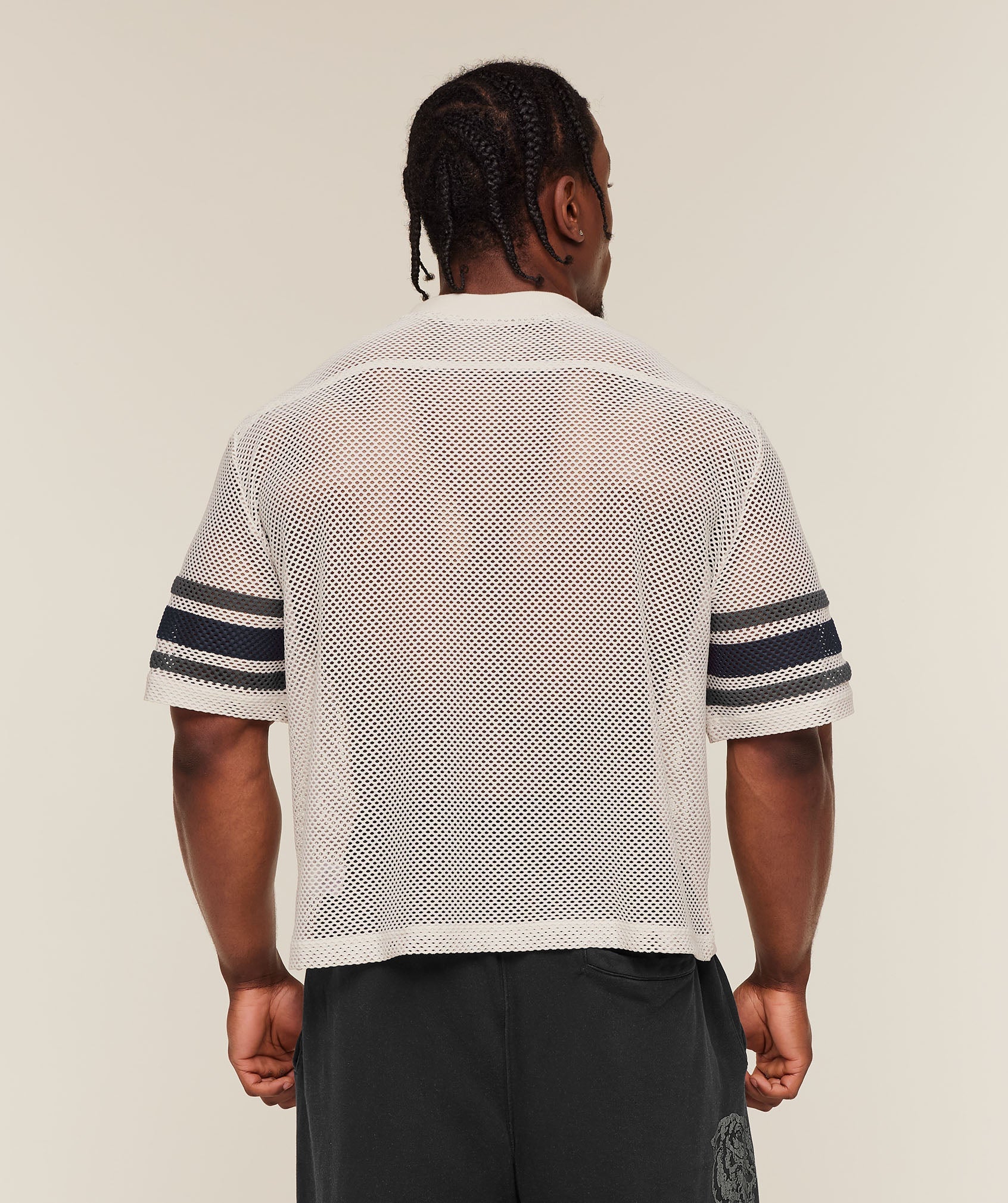 Collective Mesh Contrast Jersey - Tinted White — imagem 2