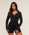 Lift Seamless Jacket - Black/Black Marl — imagem 1