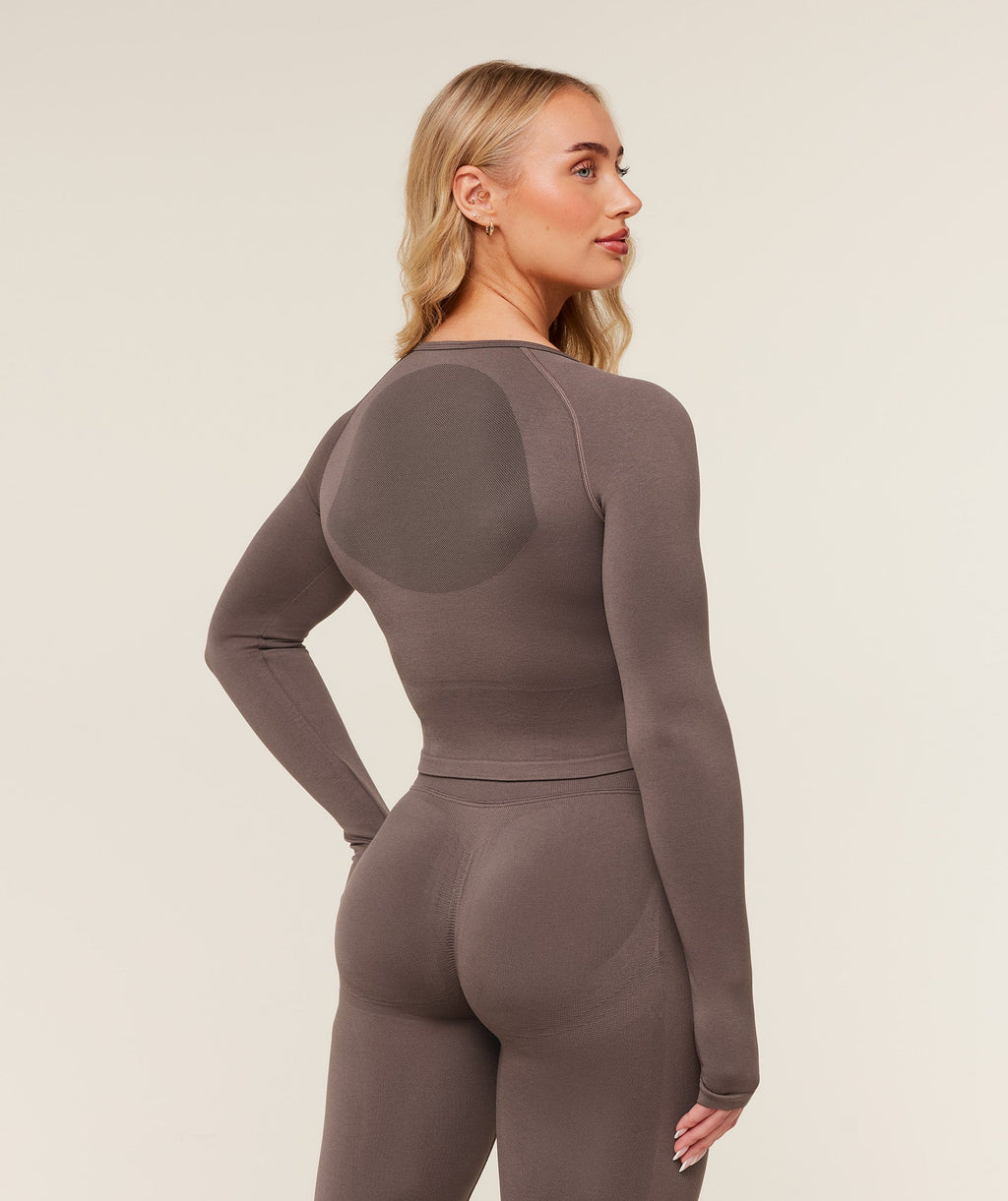 Lift Seamless Jacket - Cool Brown — imagem 4