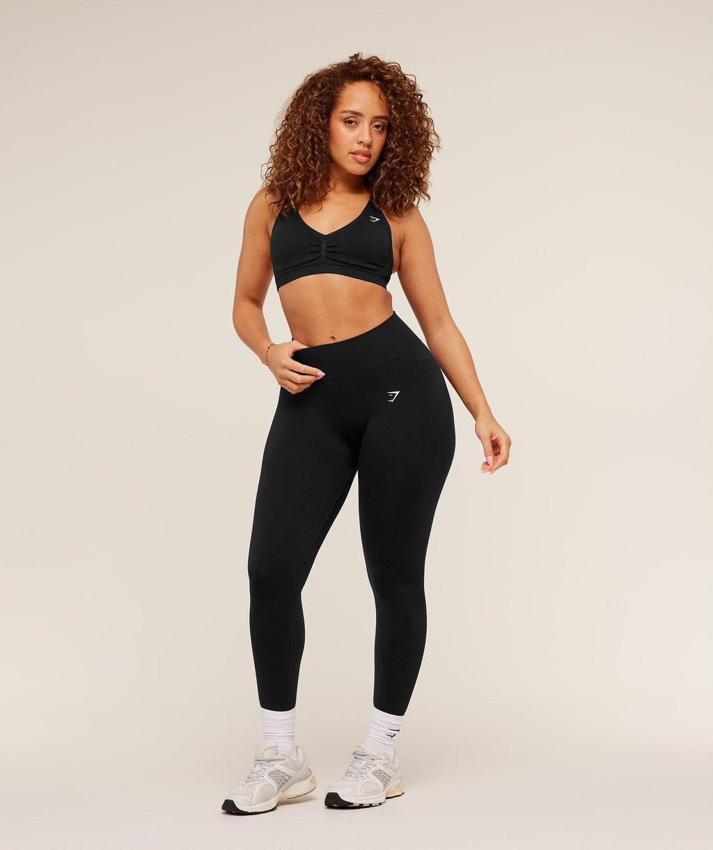 Lift Seamless High-Rise Leggings - Black/Black Marl — imagem 4