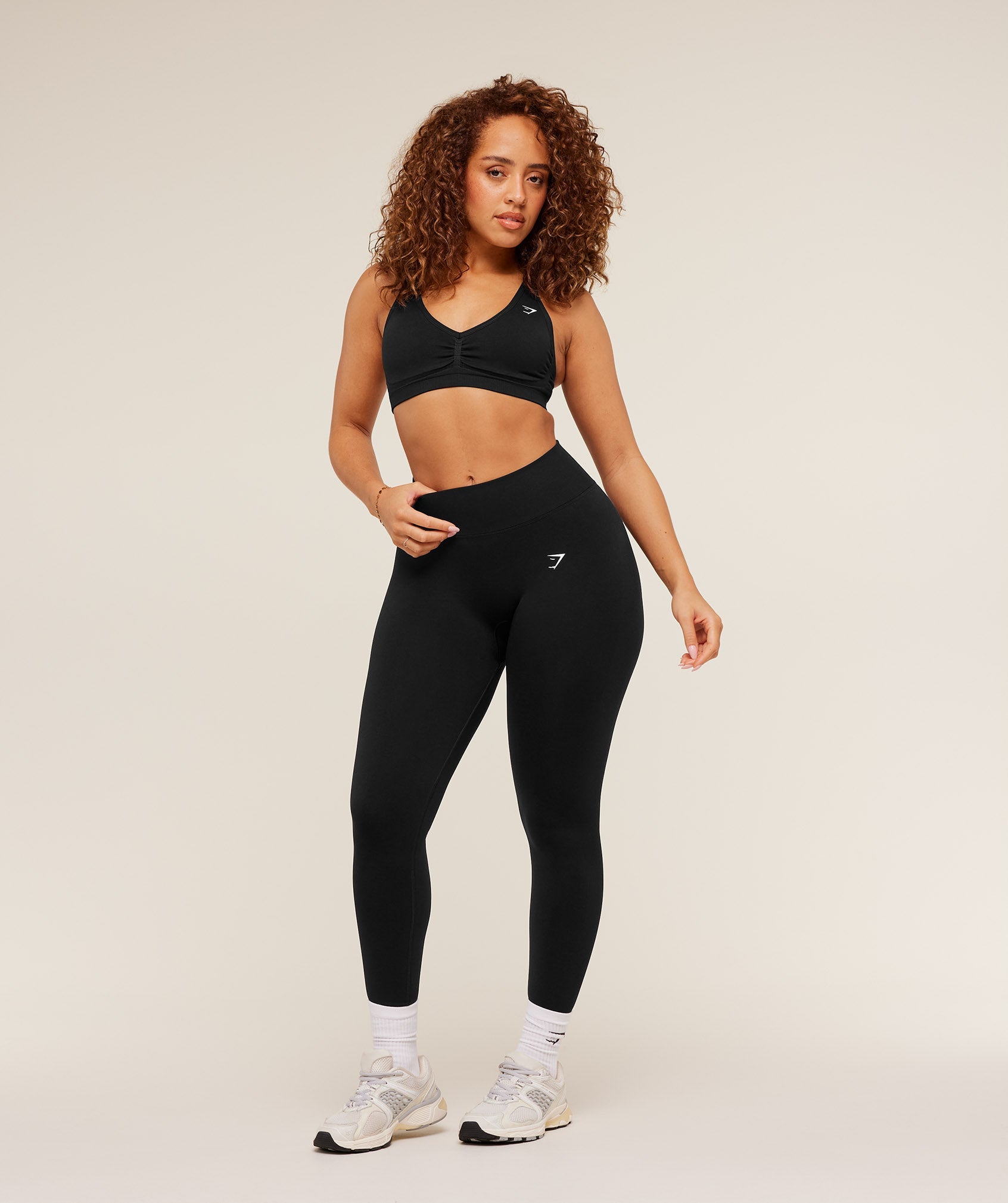 Lift Seamless High-Rise Leggings - Black/Black Marl — imagem 4