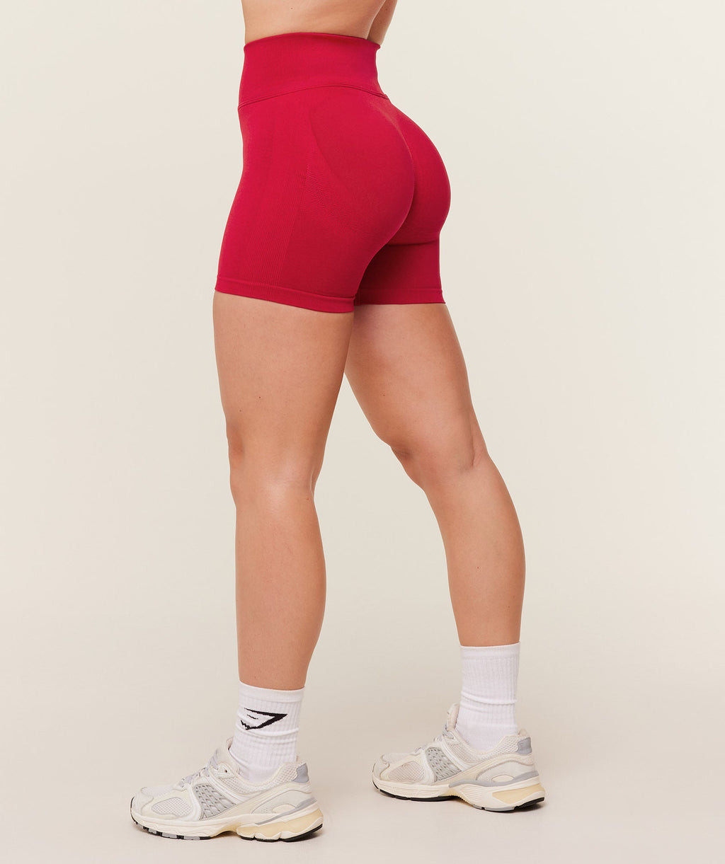 Lift Seamless High-Rise Shorts - Carmine Red — imagem 4