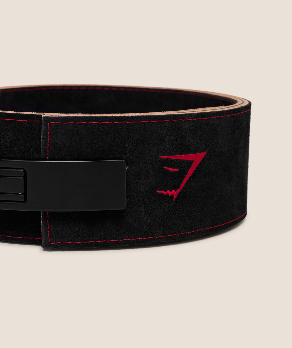 Lever Lifting Belt - Black/Carmine Red — imagem 5
