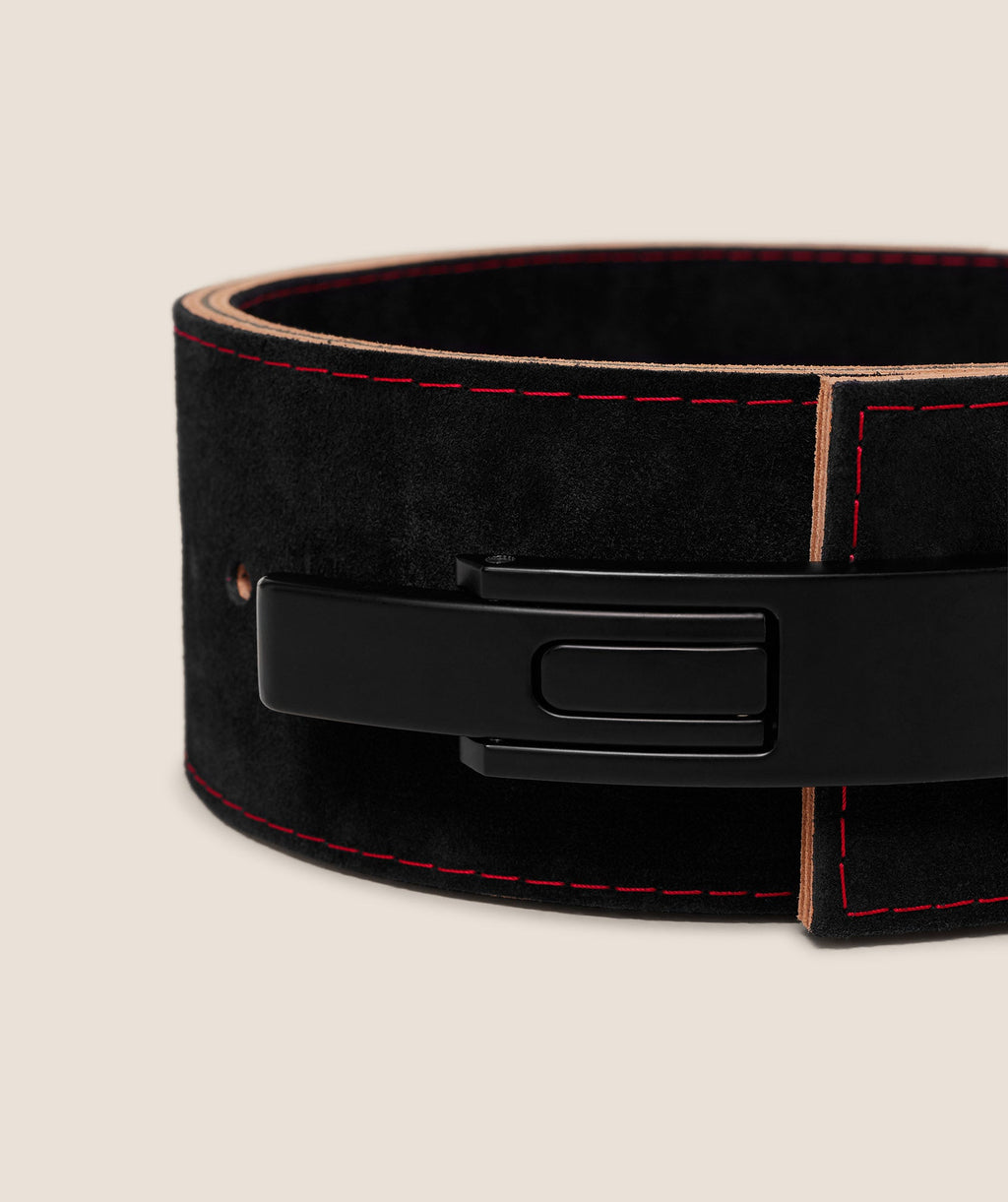 Lever Lifting Belt - Black/Carmine Red — imagem 6