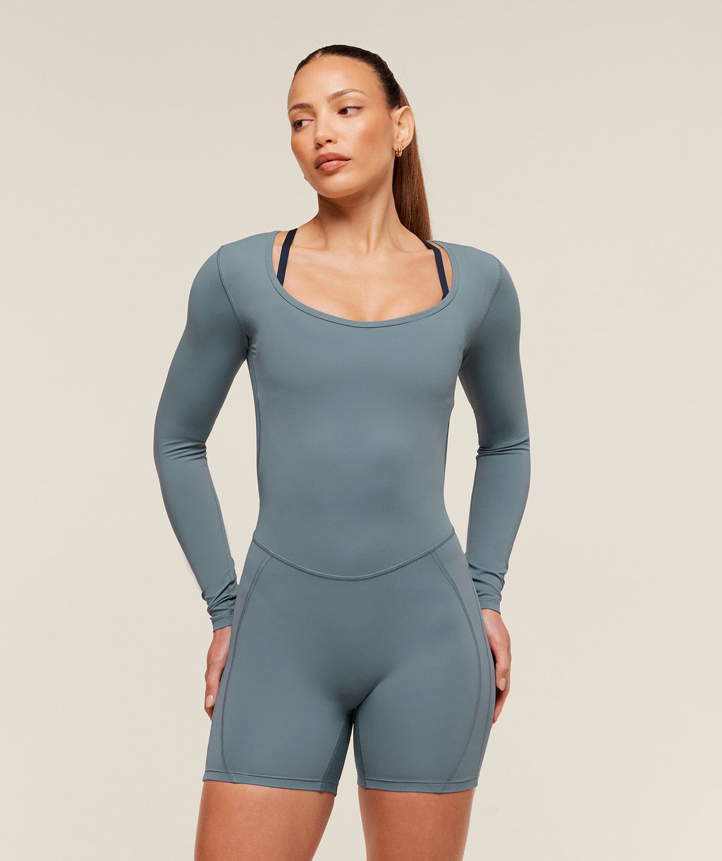 Lifting Dipped Waistband All-In-One - Iron Blue — imagem 3