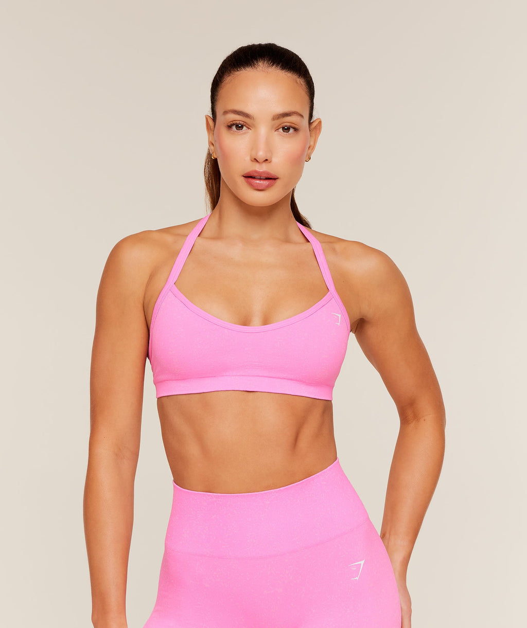 Adapt Fleck Sports Bra - Focus Pink/Tinted White — imagem 2