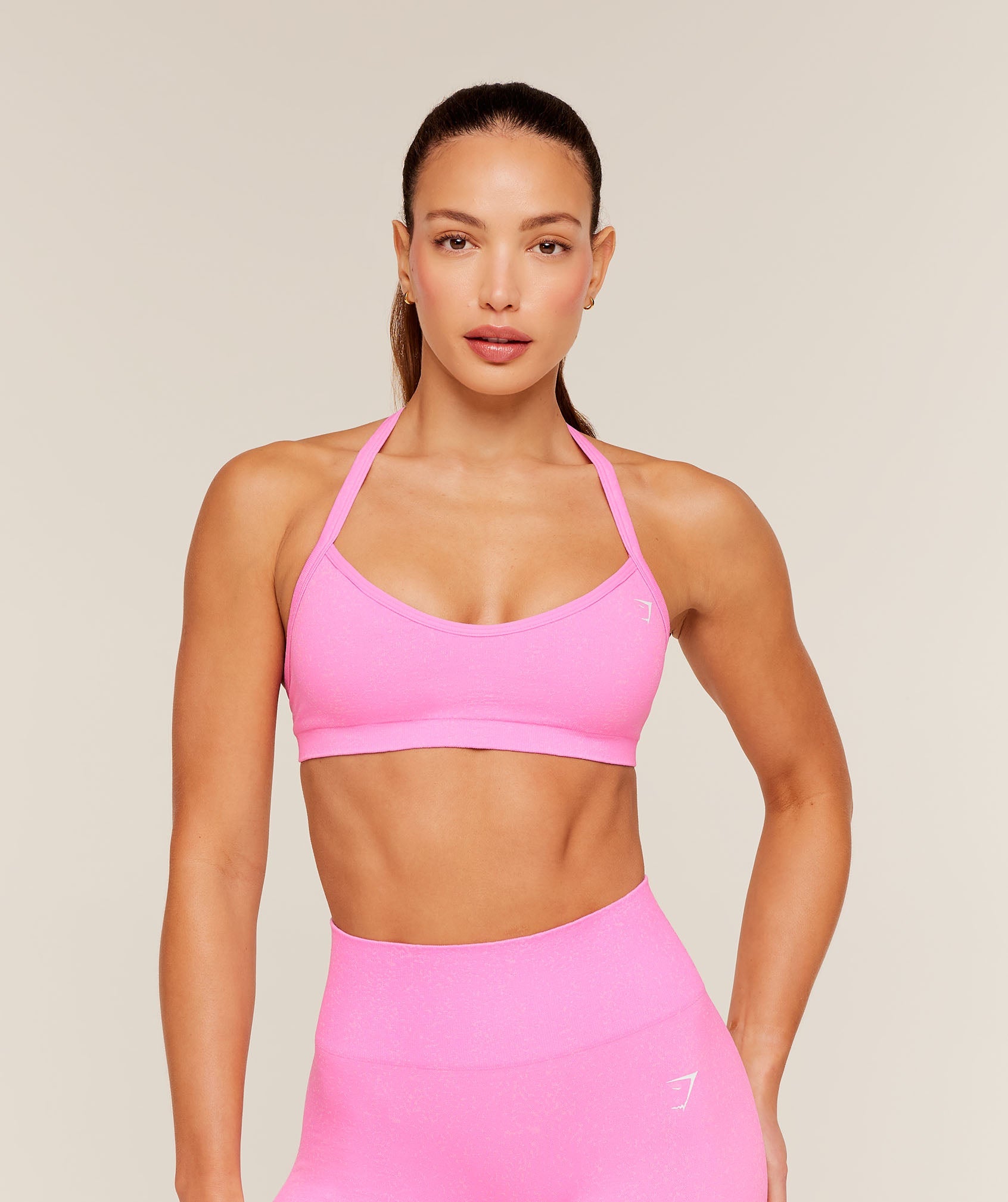 Adapt Fleck Sports Bra - Focus Pink/Tinted White — imagem 2