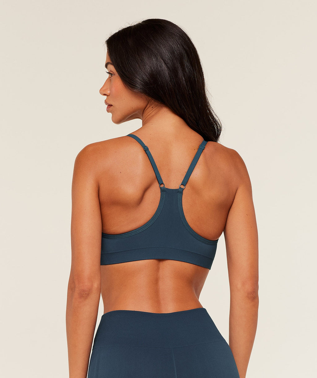 Everyday Seamless Racerback Sports Bra - GS Stealth Blue — imagem 2
