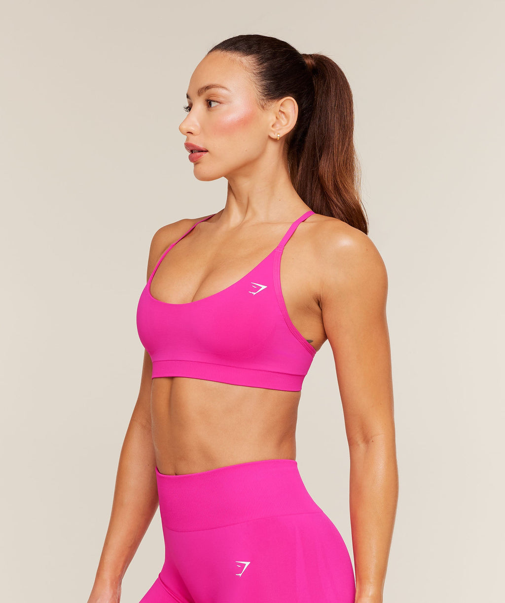 Everyday Seamless Racerback Sports Bra - Super-Set Pink — imagem 3