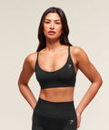 Everyday Seamless Racerback Sports Bra - Black — imagem 1