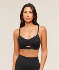 Balcony Peekaboo Sports Bra - Black — imagem 1