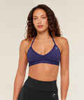Minimal Halterneck Sports Bra - Indigo Purple — imagem 1