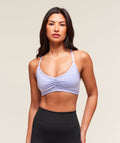 Ruched Strappy Sports Bra - Peri Blue — imagem 1