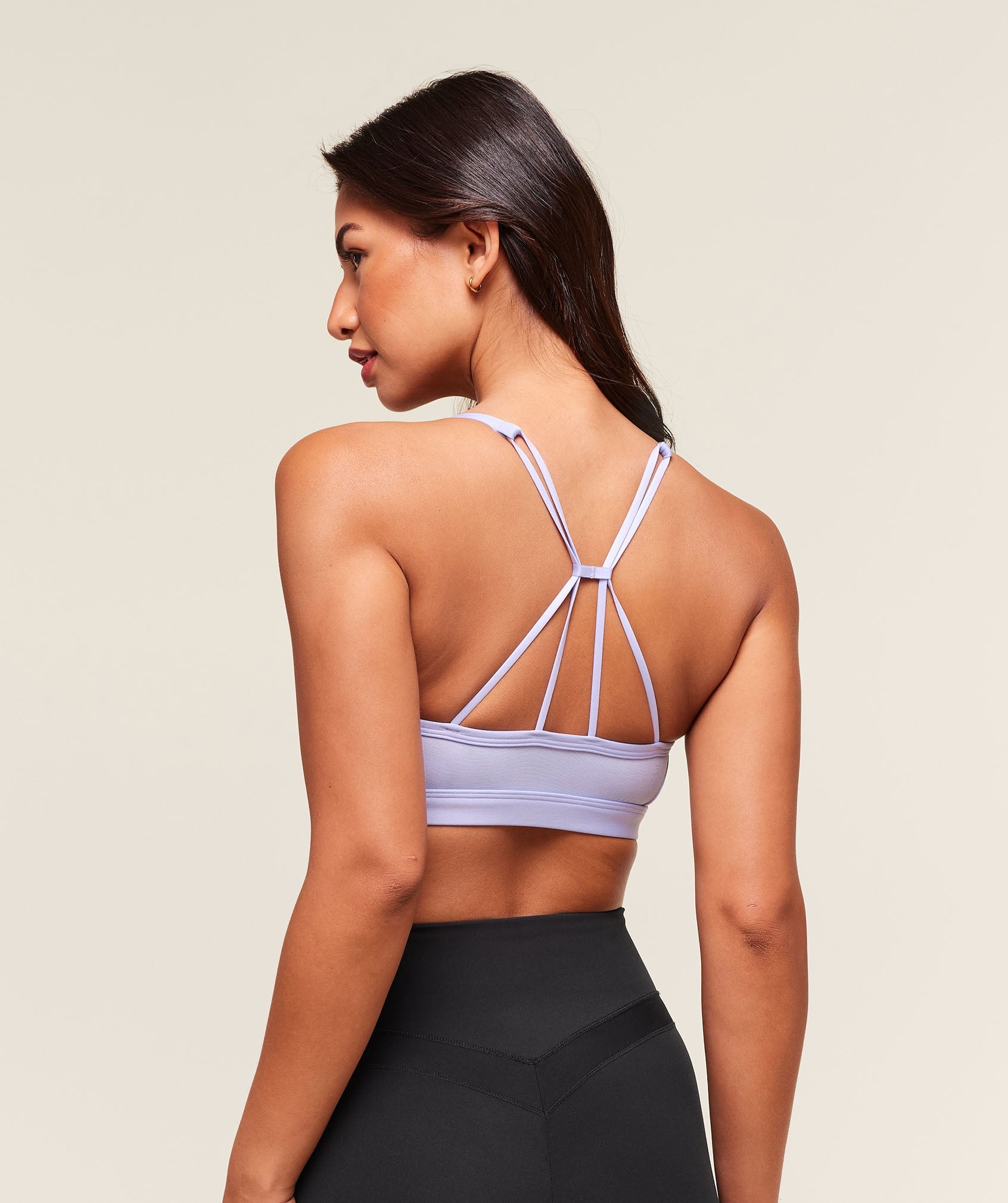 Ruched Strappy Sports Bra - Peri Blue — imagem 2