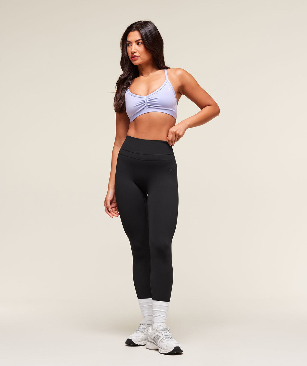 Ruched Strappy Sports Bra - Peri Blue — imagem 6