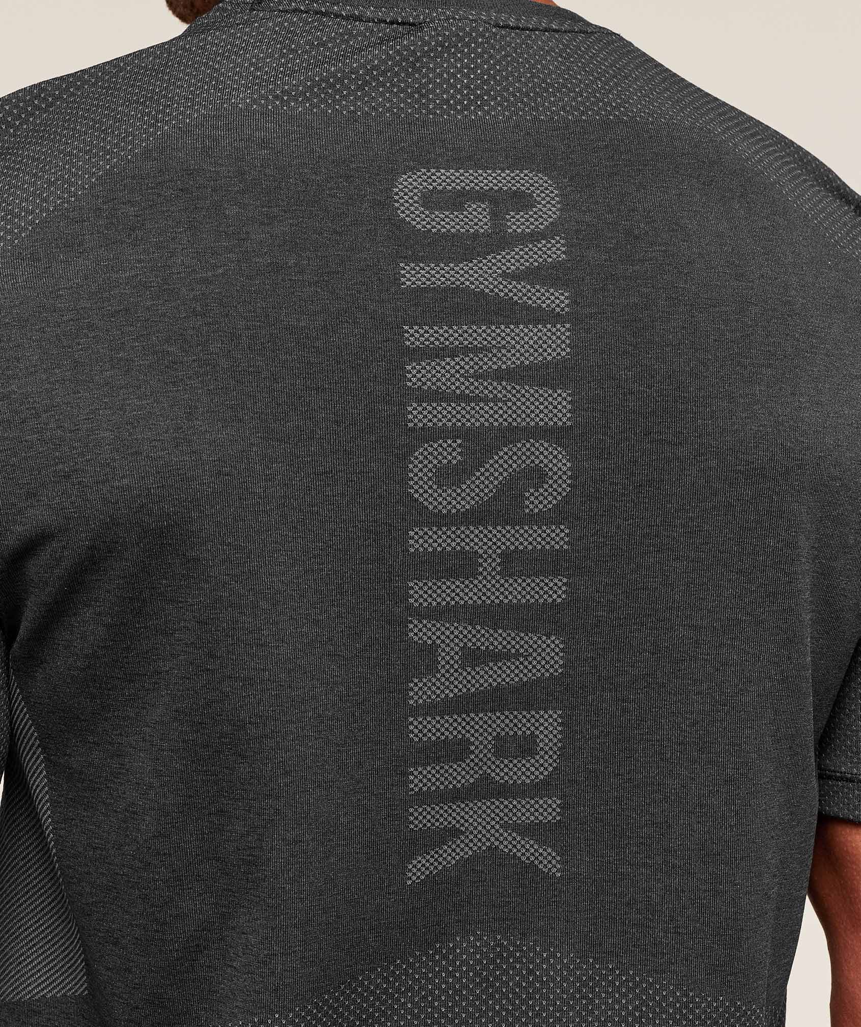 Lightweight Seamless T-Shirt - Black/Silhouette Grey — imagem 7